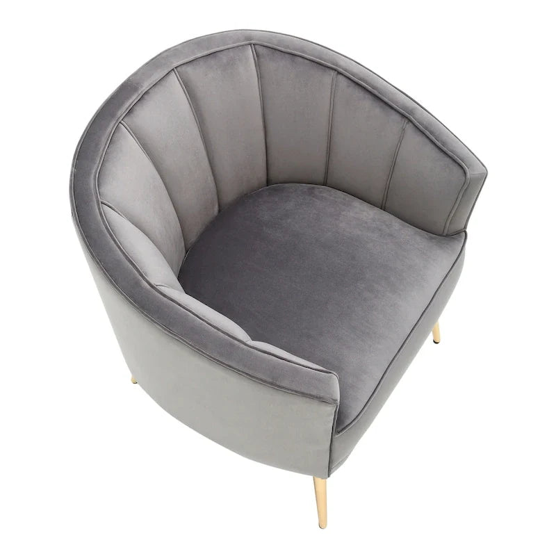Silver Orchid Randolf Velvet Accent Chair