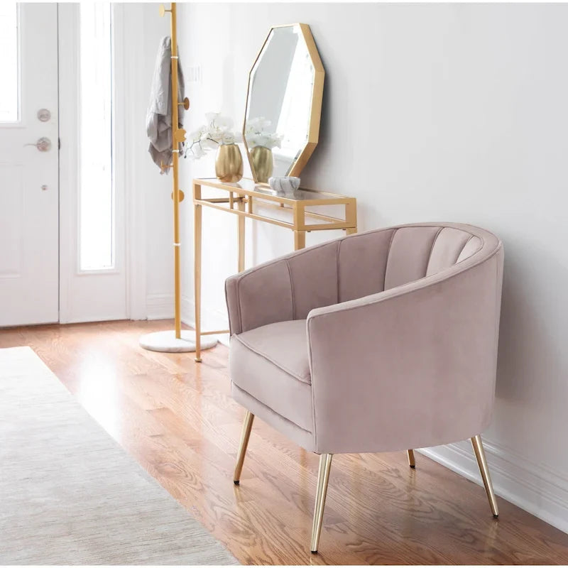 Silver Orchid Randolf Velvet Accent Chair