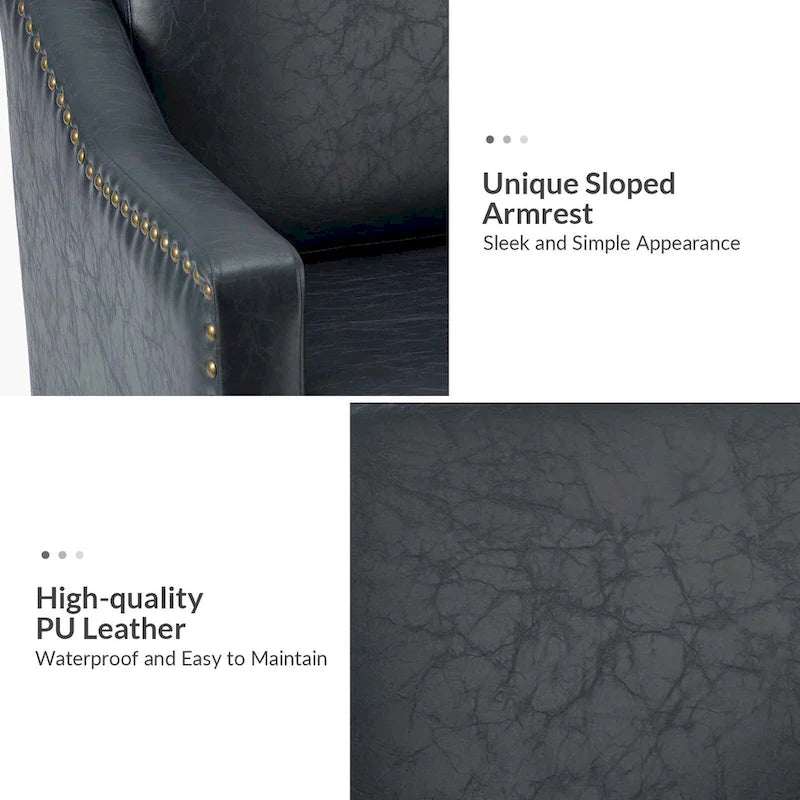 Duarte Transitional Armchair with Sloped Arms Set of 2