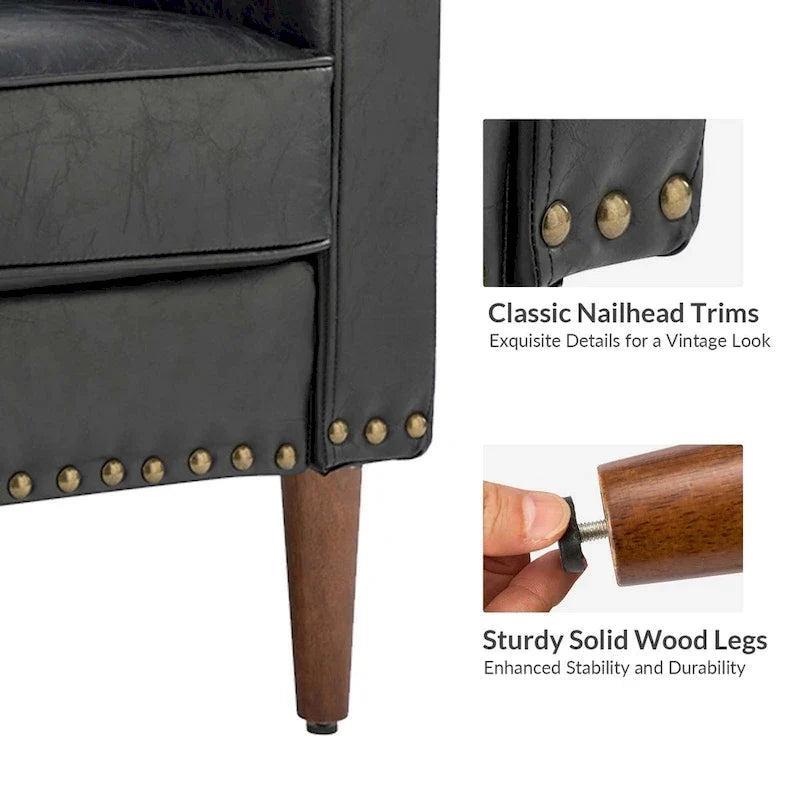 Duarte Transitional Armchair with Sloped Arms Set of 2
