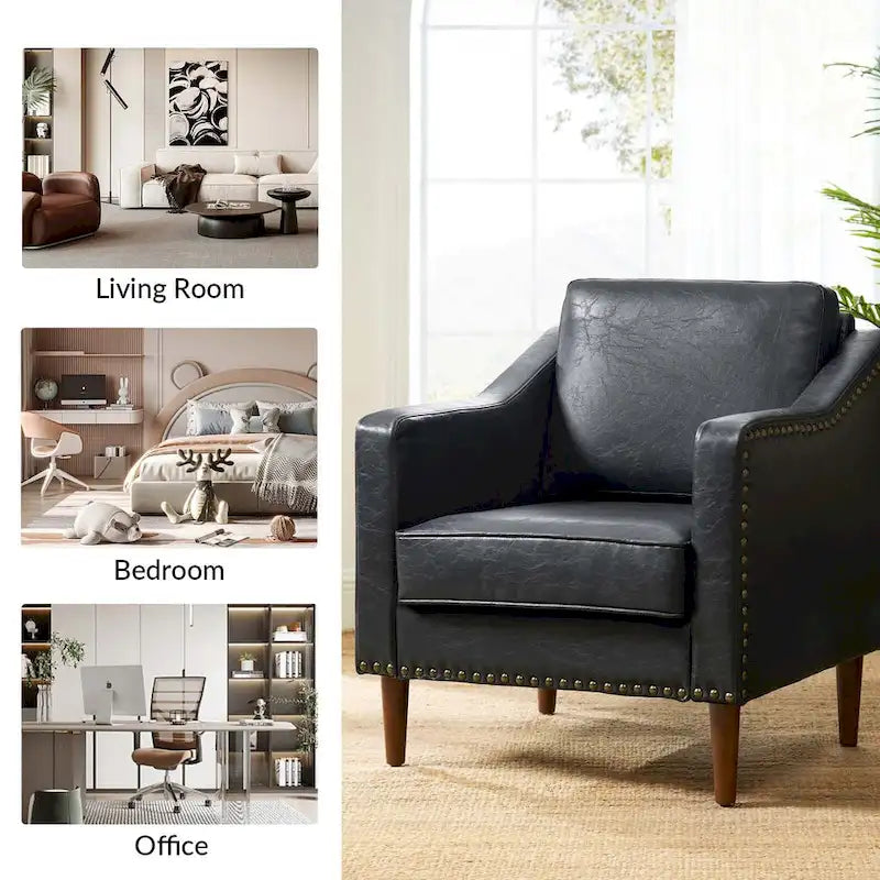 Duarte Transitional Armchair with Sloped Arms Set of 2