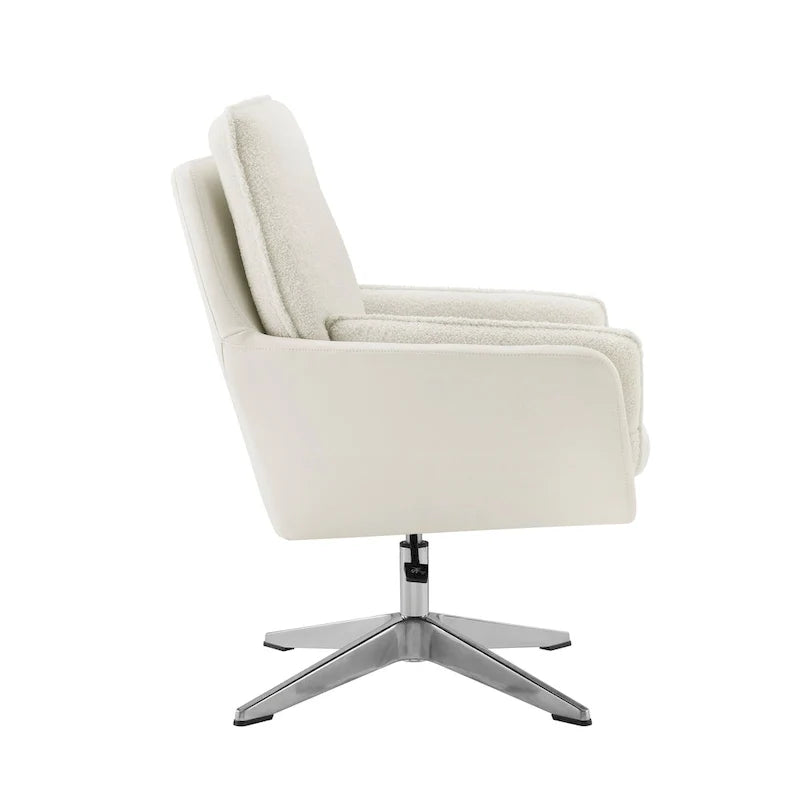 Marcia Swivel Sherpa Chair Accent Chair