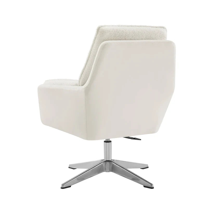 Marcia Swivel Sherpa Chair Accent Chair