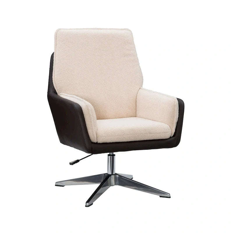 Marcia Swivel Sherpa Chair Accent Chair