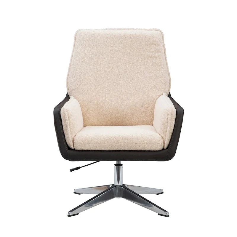 Marcia Swivel Sherpa Chair Accent Chair