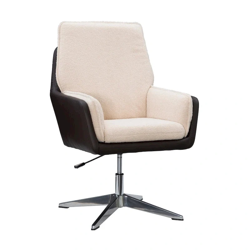 Marcia Swivel Sherpa Chair Accent Chair