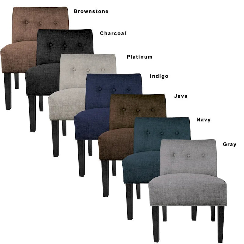 Fauteuil d'appoint capitonné MJL Furniture Obsession, couleur grès brun (TEL QUEL)