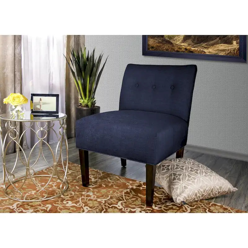 Fauteuil d'appoint capitonné MJL Furniture Obsession, couleur grès brun (TEL QUEL)