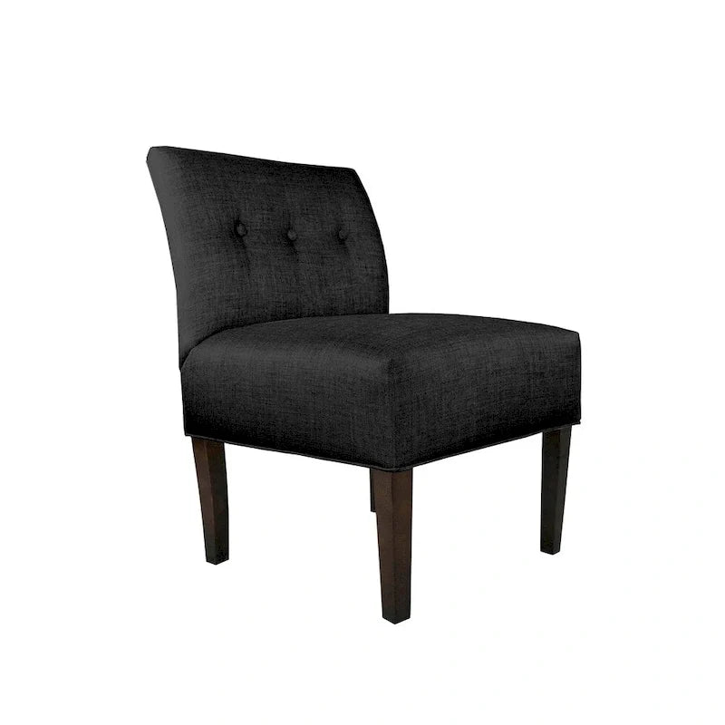 Fauteuil d'appoint capitonné MJL Furniture Obsession, couleur grès brun (TEL QUEL)