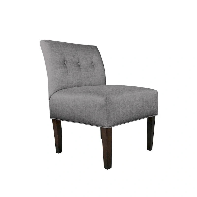 Fauteuil d'appoint capitonné MJL Furniture Obsession, couleur grès brun (TEL QUEL)