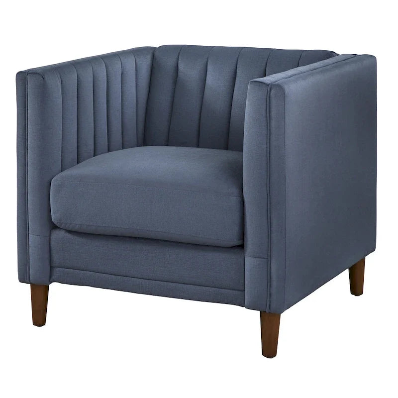 Lifestorey Paxton Channel Stitch Tuxedo Chair