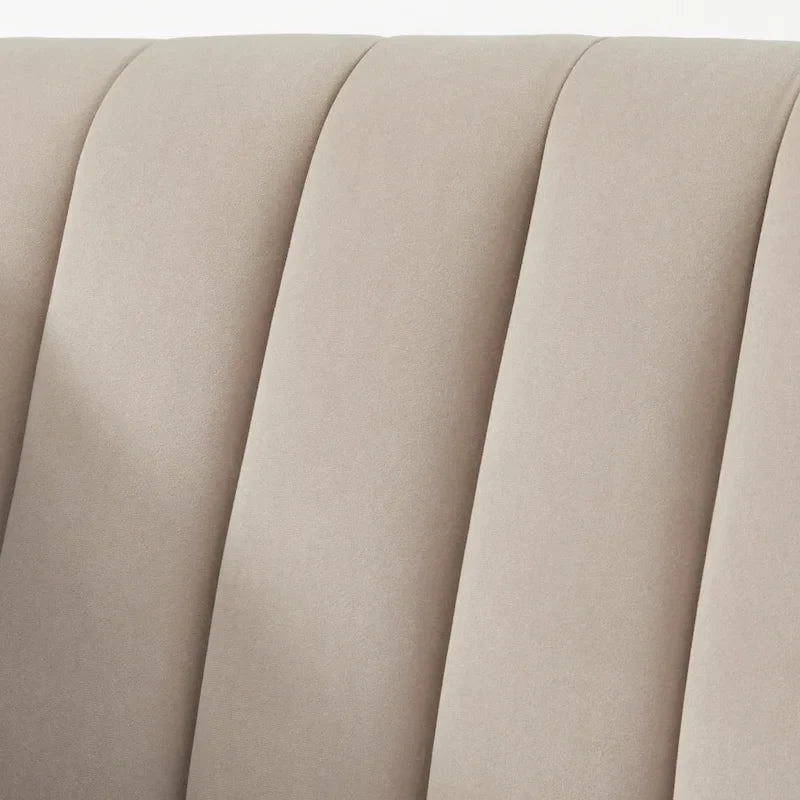 Lifestorey Paxton Channel Stitch Tuxedo Chair