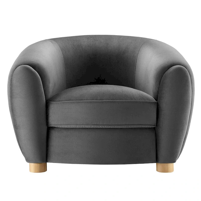 Fauteuil Abundant en Velours Performance