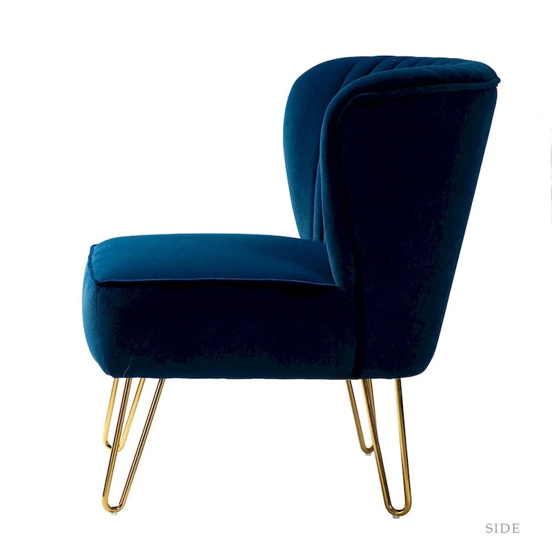 Barto Upholstered Side Chair with Tufted Back Set of 2 by HULALA HOME