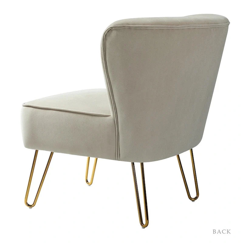 Barto Upholstered Side Chair with Tufted Back Set of 2 by HULALA HOME