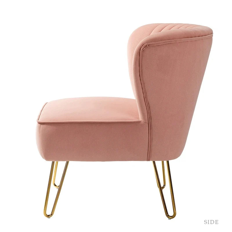 Barto Upholstered Side Chair with Tufted Back Set of 2 by HULALA HOME