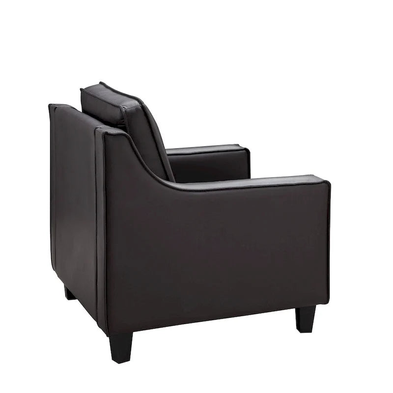 Furniture of America Kayn Contemporary Vinyl Padded Club Chair