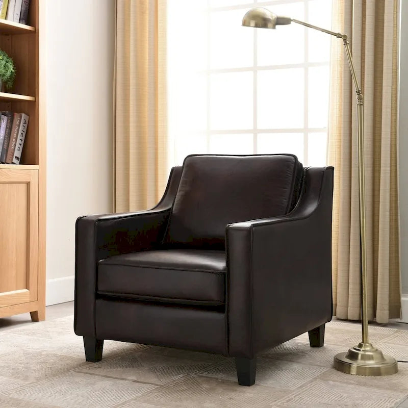 Furniture of America Kayn Contemporary Vinyl Padded Club Chair