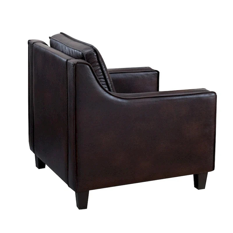 Furniture of America Kayn Contemporary Vinyl Padded Club Chair