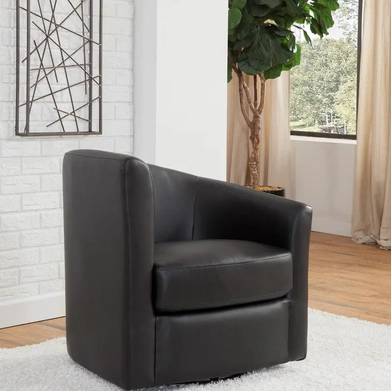 Fauteuil pivotant d'appoint Grafton Soraya 360 en similicuir