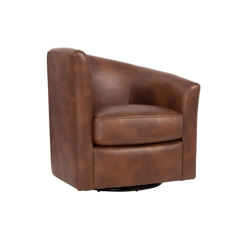 Fauteuil pivotant d'appoint Grafton Soraya 360 en similicuir