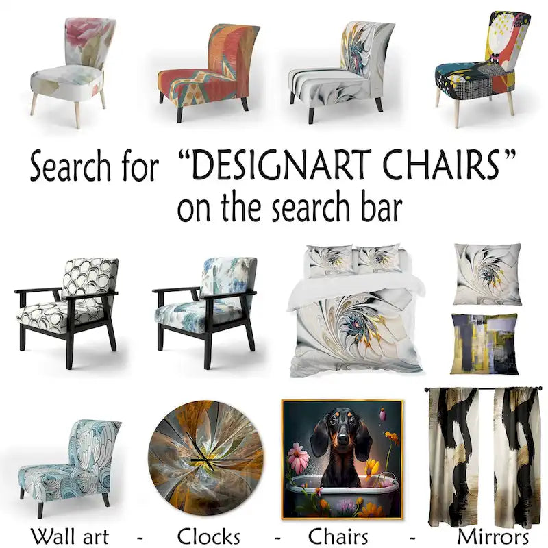 Designart Fauteuil d'appoint et fauteuil à accoudoirs en tissu d'ameublement Leopard Fur II