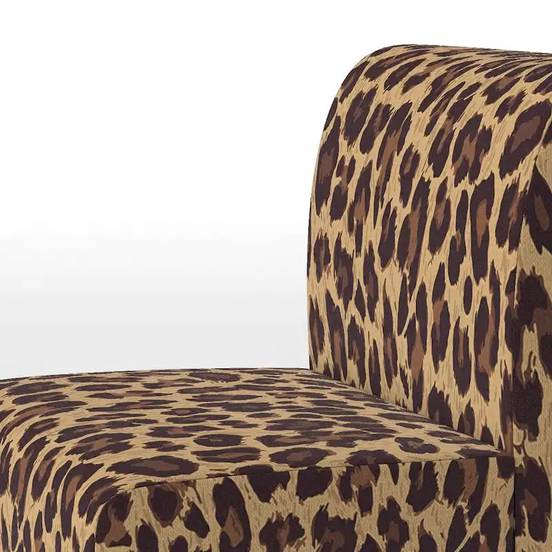 Designart Fauteuil d'appoint et fauteuil à accoudoirs en tissu d'ameublement Leopard Fur II