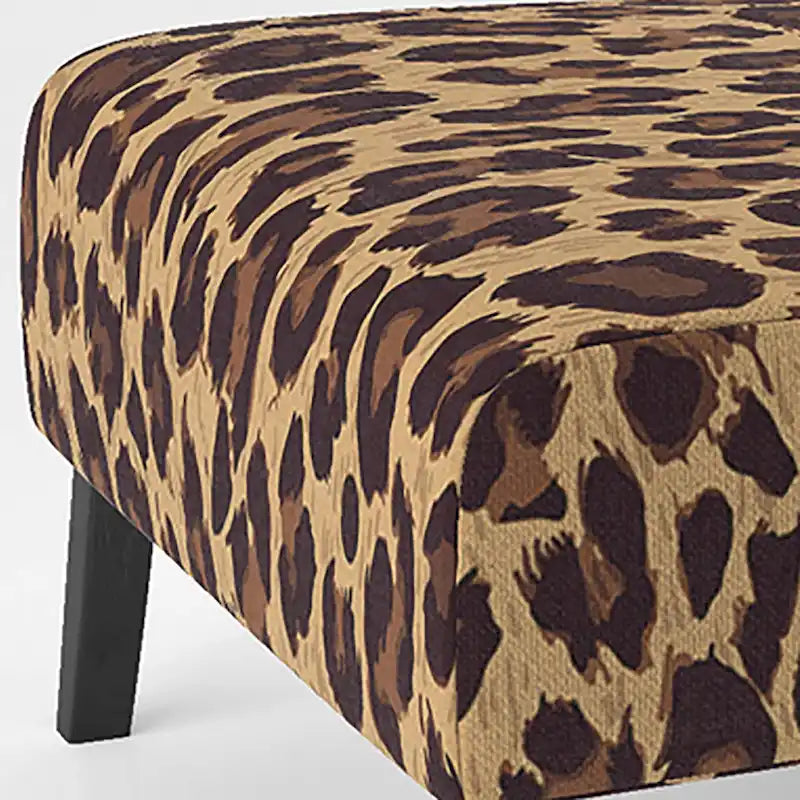 Designart Fauteuil d'appoint et fauteuil à accoudoirs en tissu d'ameublement Leopard Fur II
