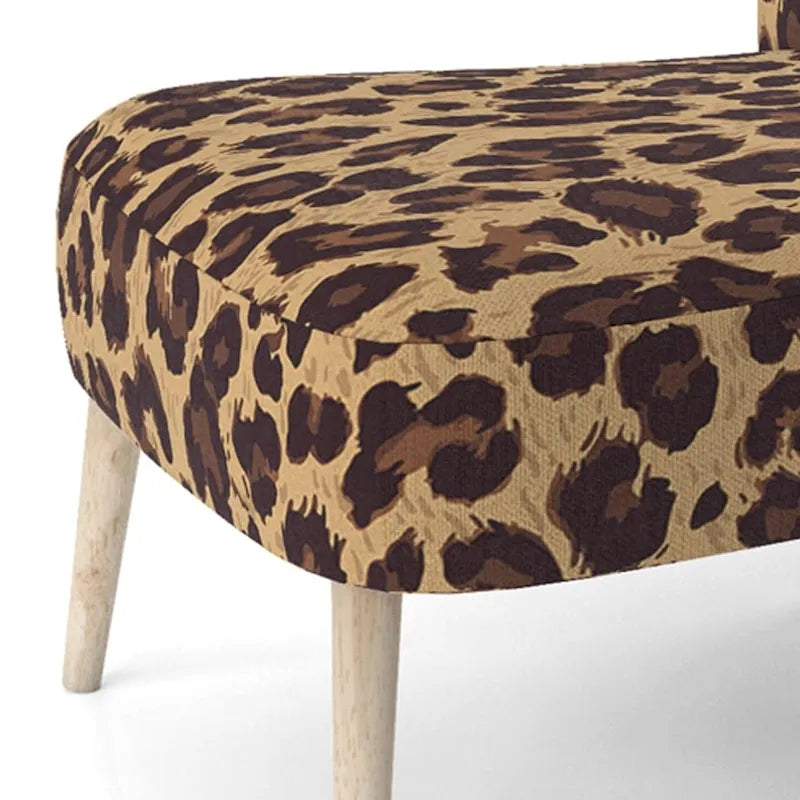 Designart Fauteuil d'appoint et fauteuil à accoudoirs en tissu d'ameublement Leopard Fur II