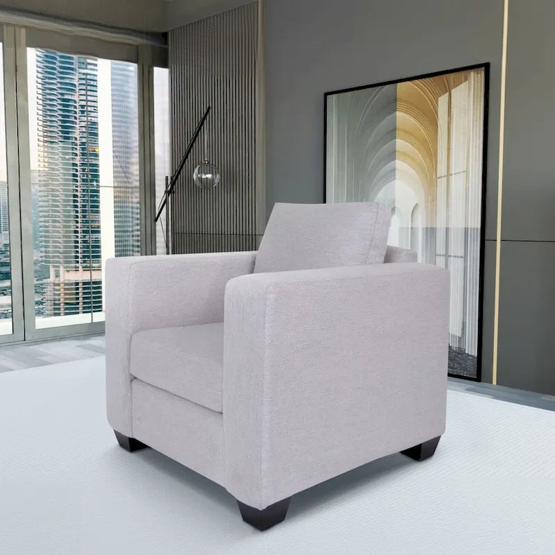Coast to Coast Sofas Fauteuil contemporain Tissu polyester Cadre en bois massif Rembourré