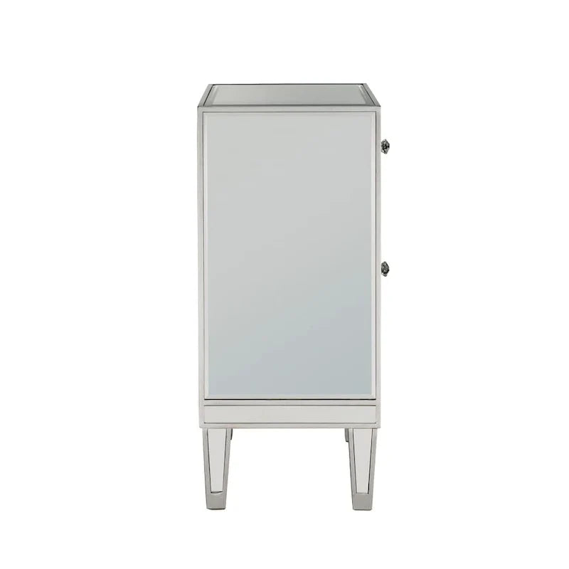 Comodino con 1 cassetto a specchio largo 45 cm Reflexion Collection Rosa