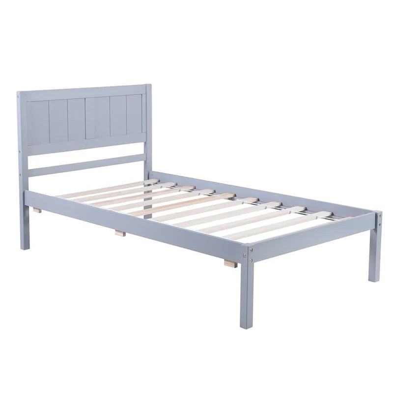Harper & Bright Designs Letto a piattaforma singolo in legno