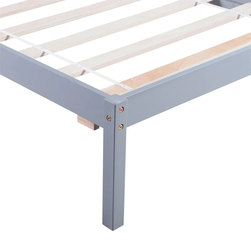 Harper & Bright Designs Letto a piattaforma singolo in legno