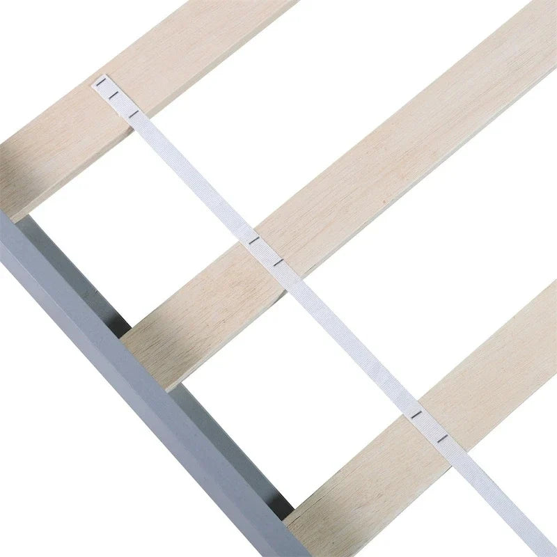 Harper & Bright Designs Letto a piattaforma singolo in legno