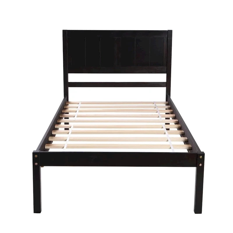 Harper & Bright Designs Letto a piattaforma singolo in legno