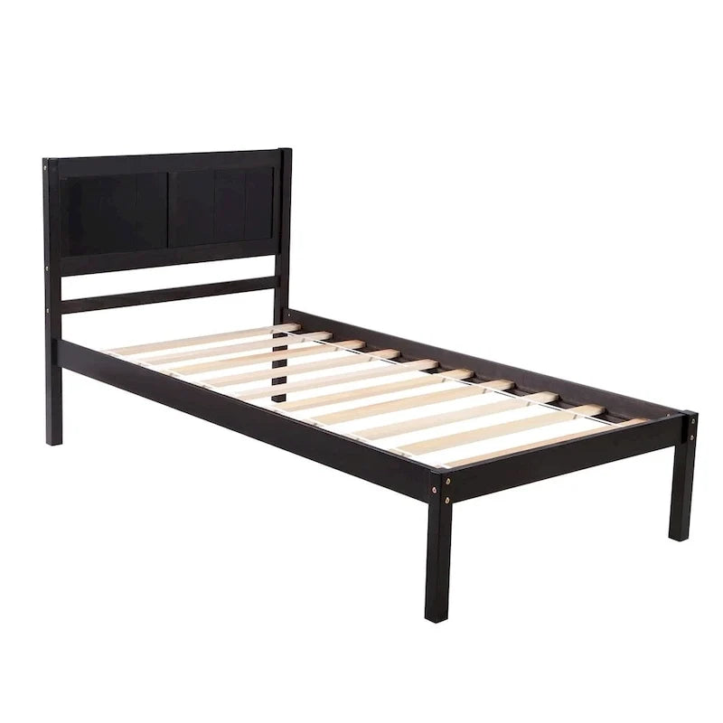 Harper & Bright Designs Letto a piattaforma singolo in legno