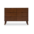 Cassettiera Carter Mid-Century con 6 cassetti