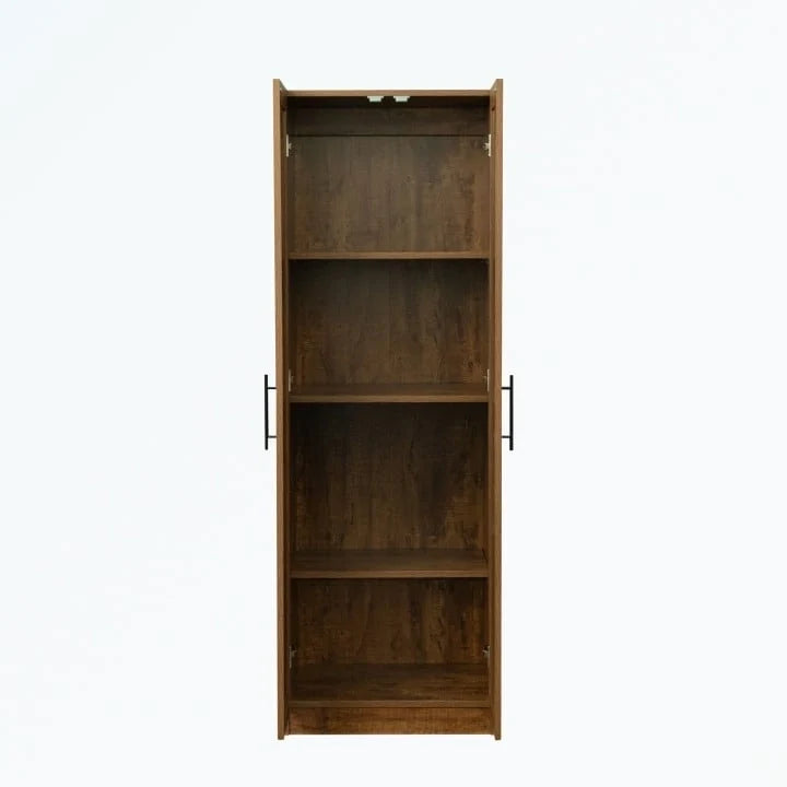 Armoire haute 2 portes 3 cloisons