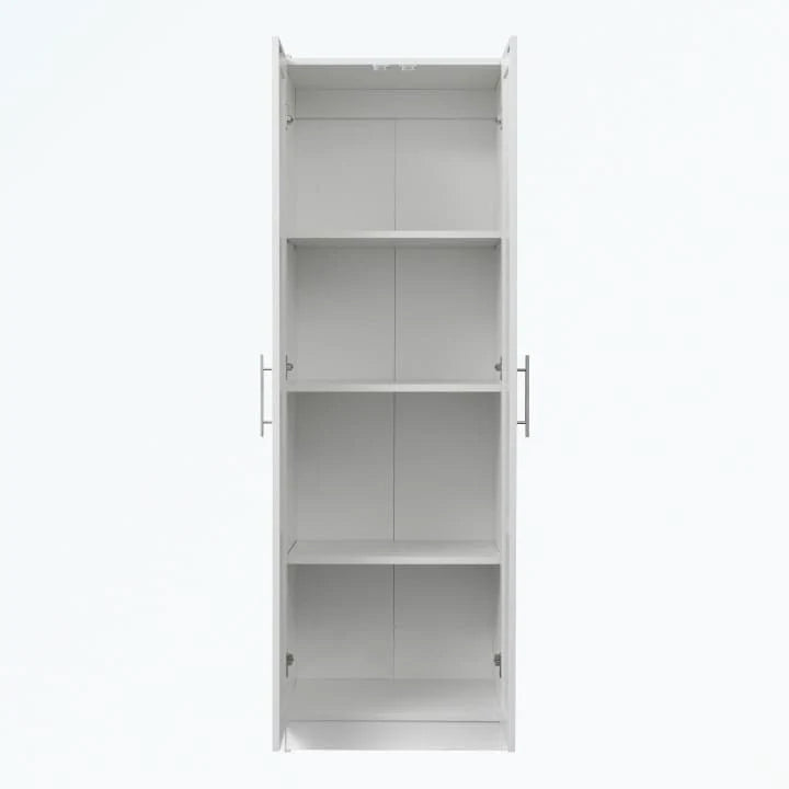 Armoire haute 2 portes 3 cloisons