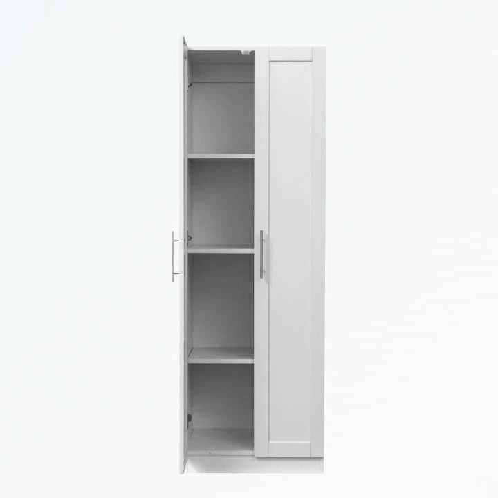 Armoire haute 2 portes 3 cloisons