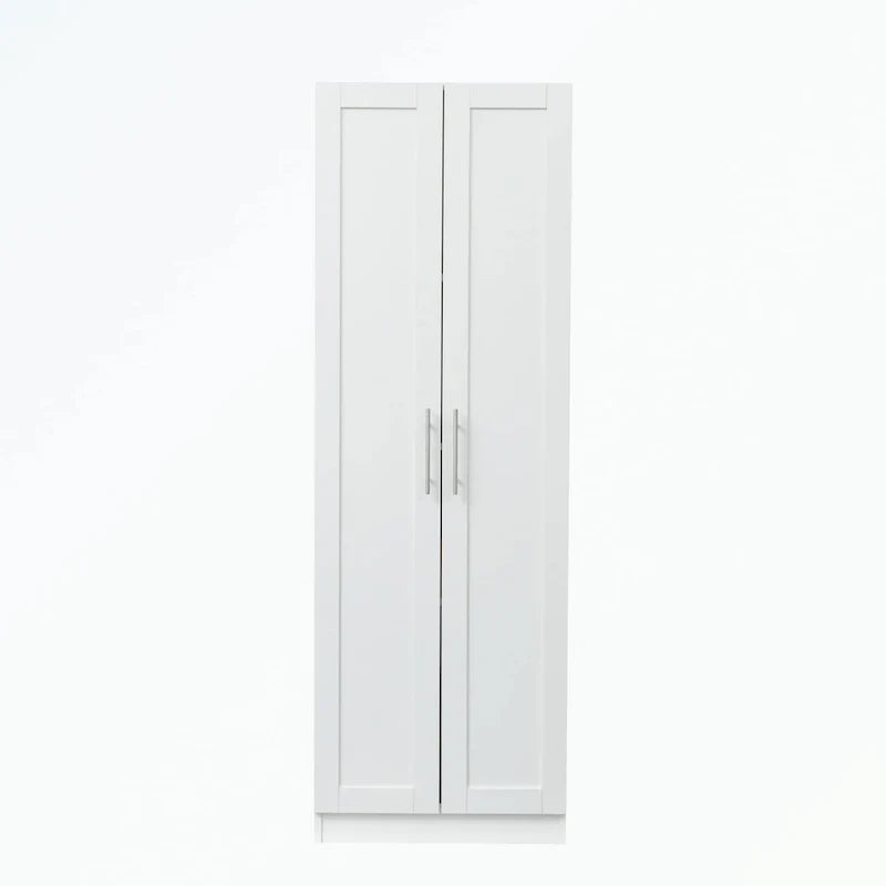 Armoire haute 2 portes 3 cloisons