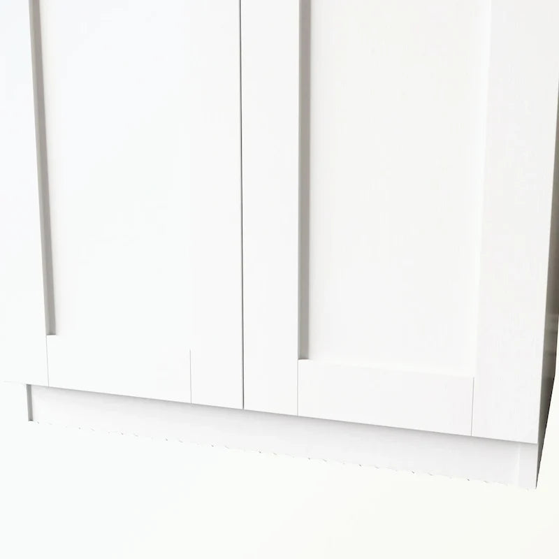 Armoire haute 2 portes 3 cloisons