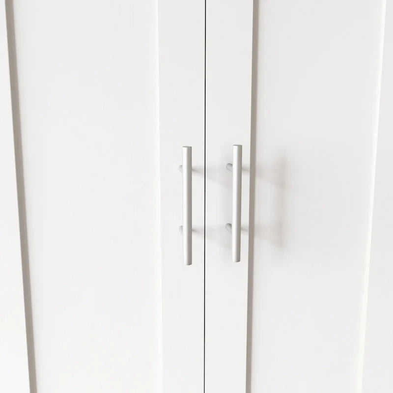 Armoire haute 2 portes 3 cloisons