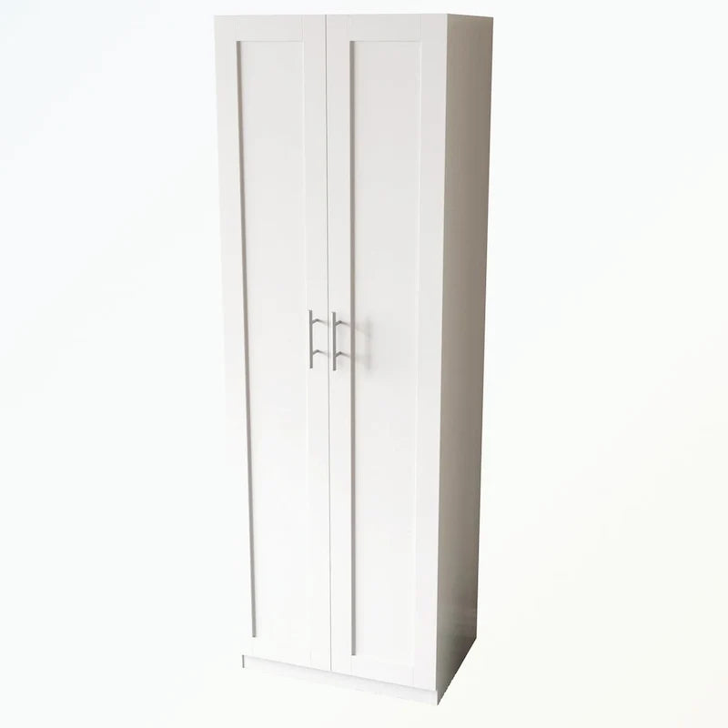 Armoire haute 2 portes 3 cloisons