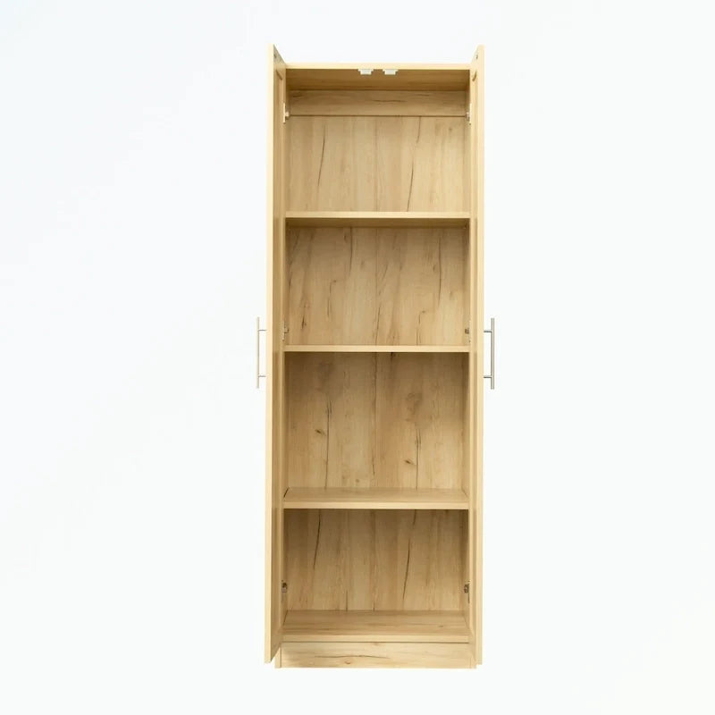 Armoire haute 2 portes 3 cloisons