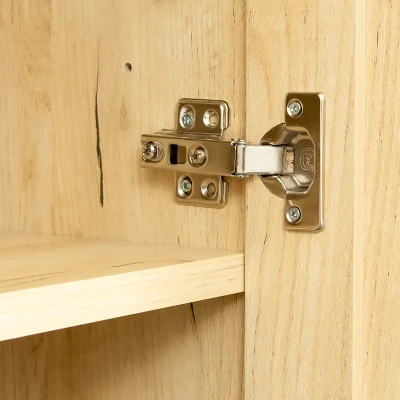 Armoire haute 2 portes 3 cloisons