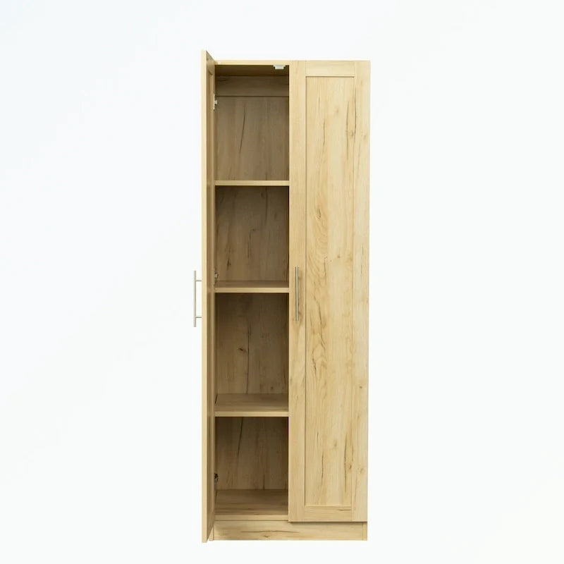 Armoire haute 2 portes 3 cloisons