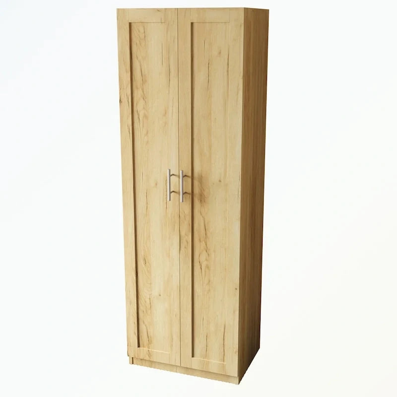 Armoire haute 2 portes 3 cloisons