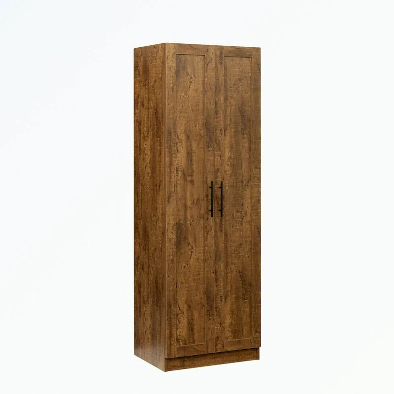 Armoire haute 2 portes 3 cloisons