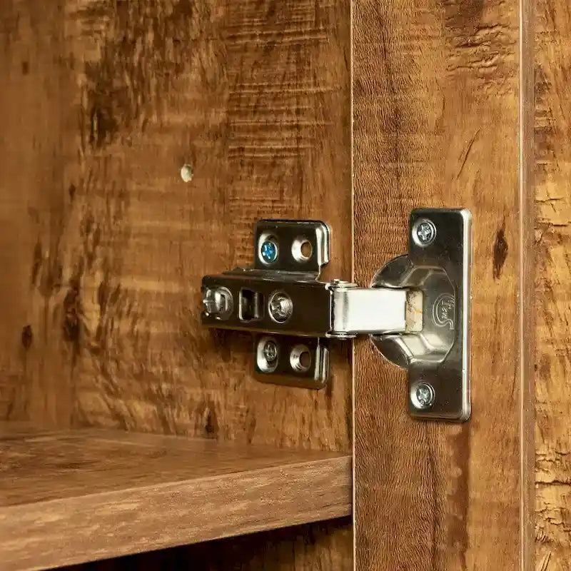 Armoire haute 2 portes 3 cloisons